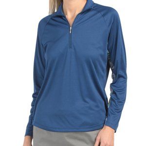 BERMUDA SANDS Mesh underside of sleeves GOLF Top S $80